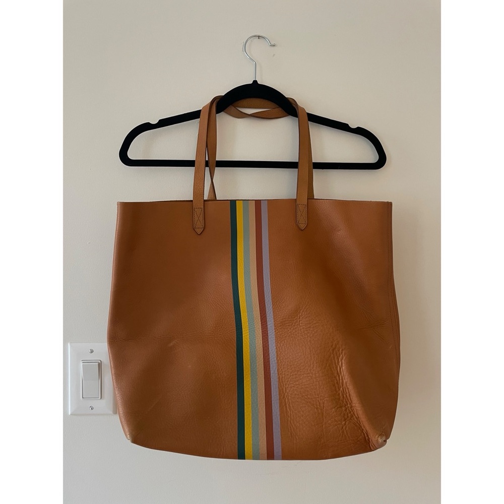 Madewell Camel Brown Leather Tote